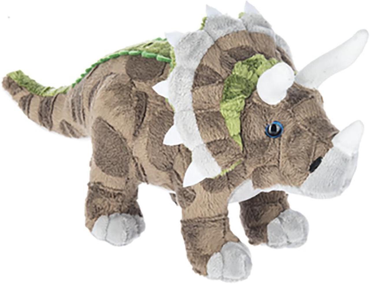 Main image of Ganz Small Brown Triceratops Dinosaur 11" Plush Toy Stuffed Animal