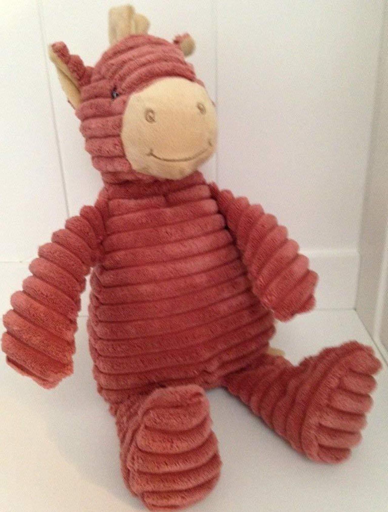 Alt view image 3 of 3 - Kordy Rosy Pink Corduroy Horse Plush Stuffed Animal Toy 12" by Unipak