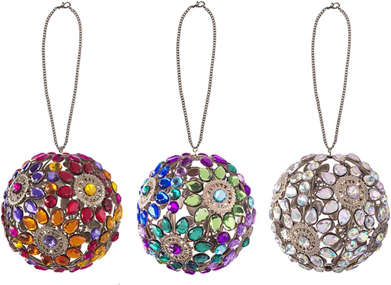Alt view image 3 of 3 - Ganz Acrylic Crystal Decorative Gem Ball Ornament/Suncatcher, 4" (Opal/Clear)