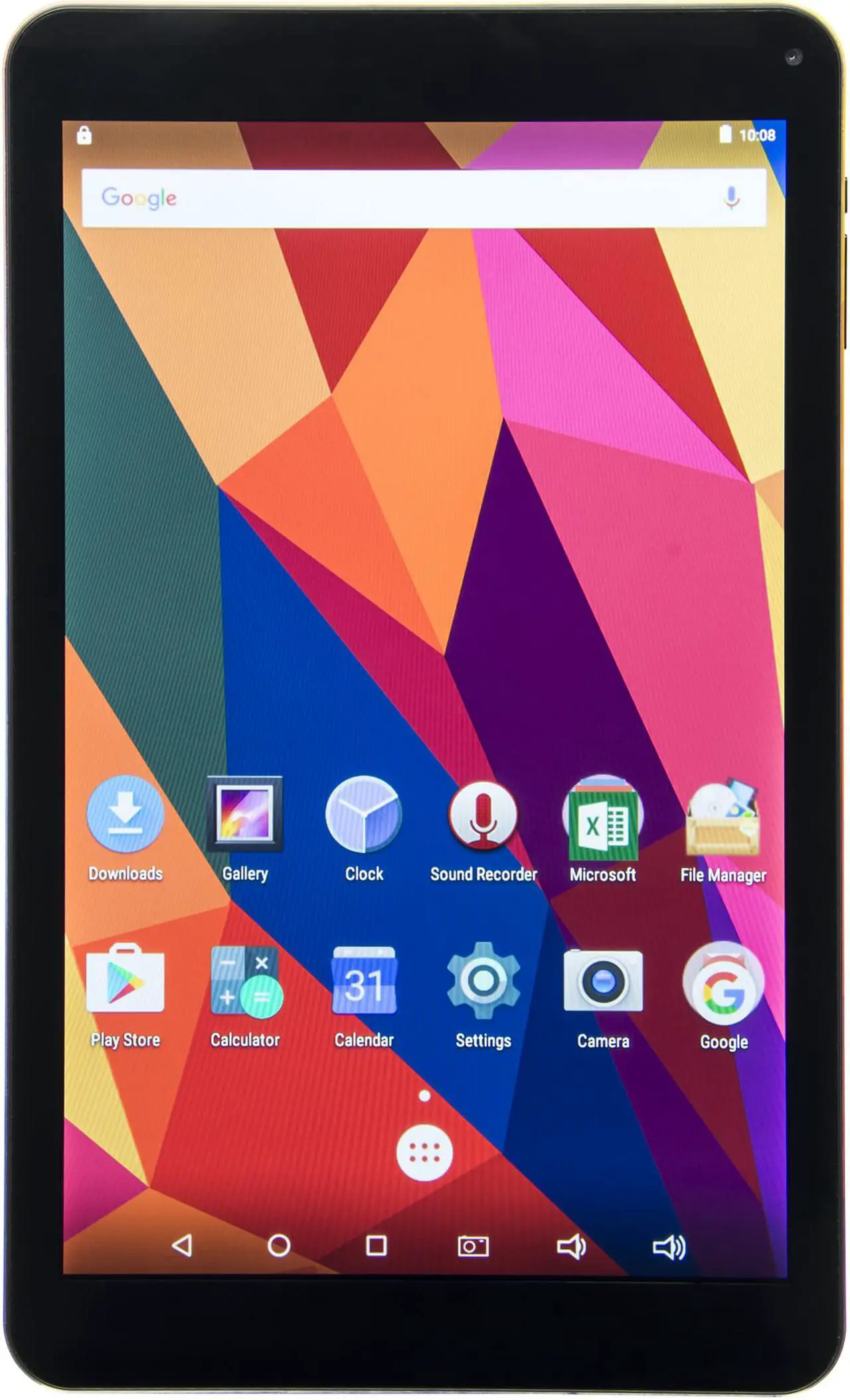 Alt view image 3 of 3 - NuVision TM101A620MBGP Quad Core Processor 1.30 GHz 1 GB Memory 16 GB Flash Storage 10.1" 1280 x 800 Tablet PC Android 6.0.1 (Marshmallow) Geometric (US Warranty)