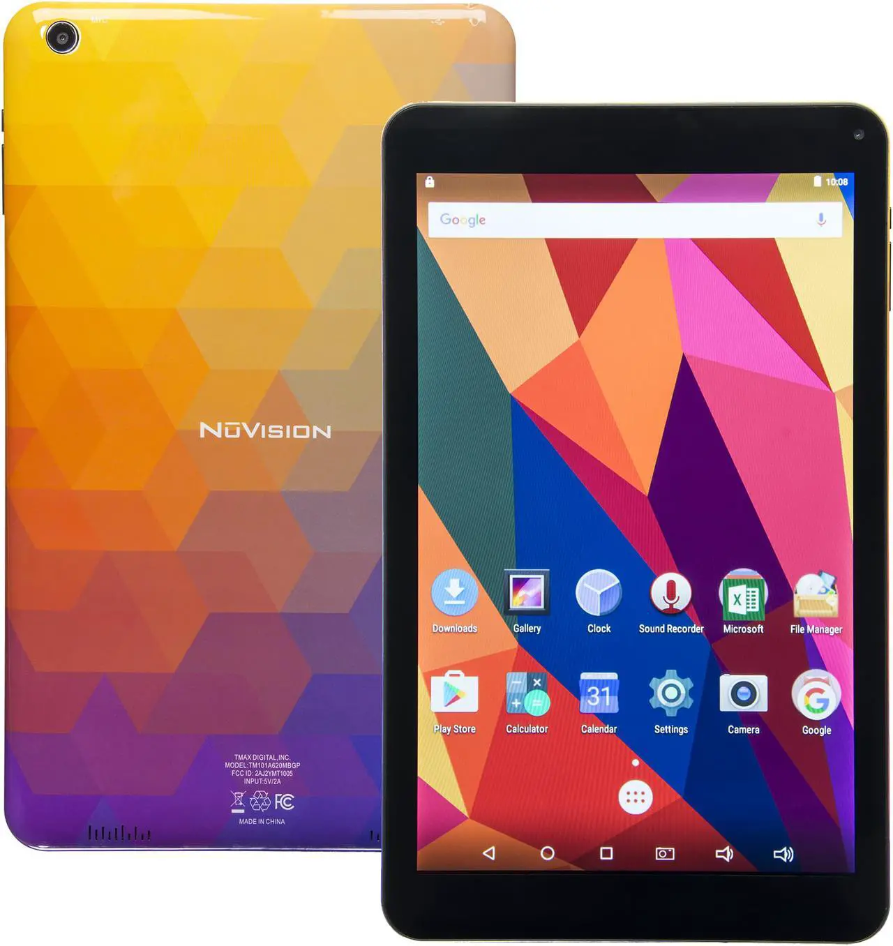 Main image of NuVision TM101A620MBGP Quad Core Processor 1.30 GHz 1 GB Memory 16 GB Flash Storage 10.1" 1280 x 800 Tablet PC Android 6.0.1 (Marshmallow) Geometric (US Warranty)