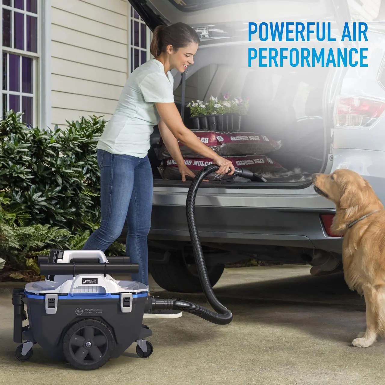 Alt view image 6 of 7 - NEW HOOVER ONEPWR Cordless 6-gal Wet/Dry Utility Vacuum - Tool Only, BH57120