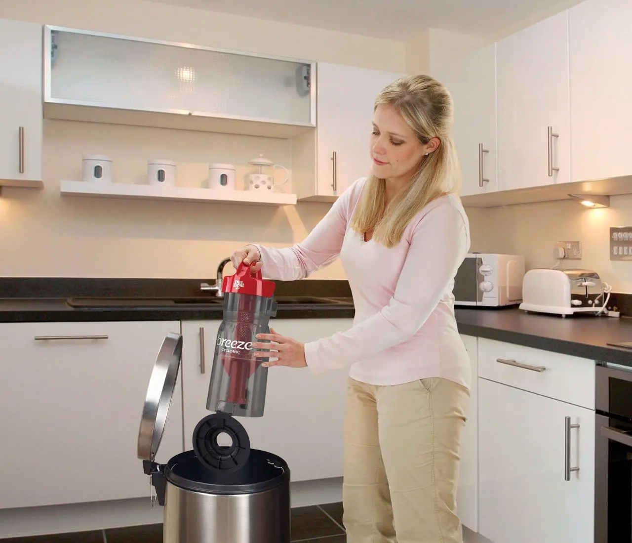 Alt view image 4 of 5 - Dirt Devil Breeze Cyclonic Bagless Upright Vacuum Cleaner, UD70105