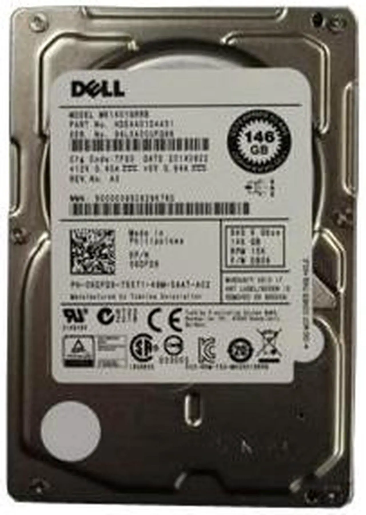 Alt view image 2 of 3 - Dell 6DFD8 - 146GB 2.5" SAS 15K 6Gb/s HS Hard Drive