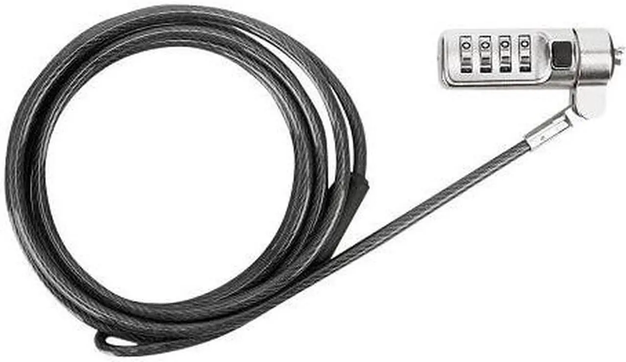 Alt view image 4 of 20 - Targus DEFCON Cable Lock - Resettable - Galvanized Steel - 6.50 ft - For Notebook - ASP66GLX