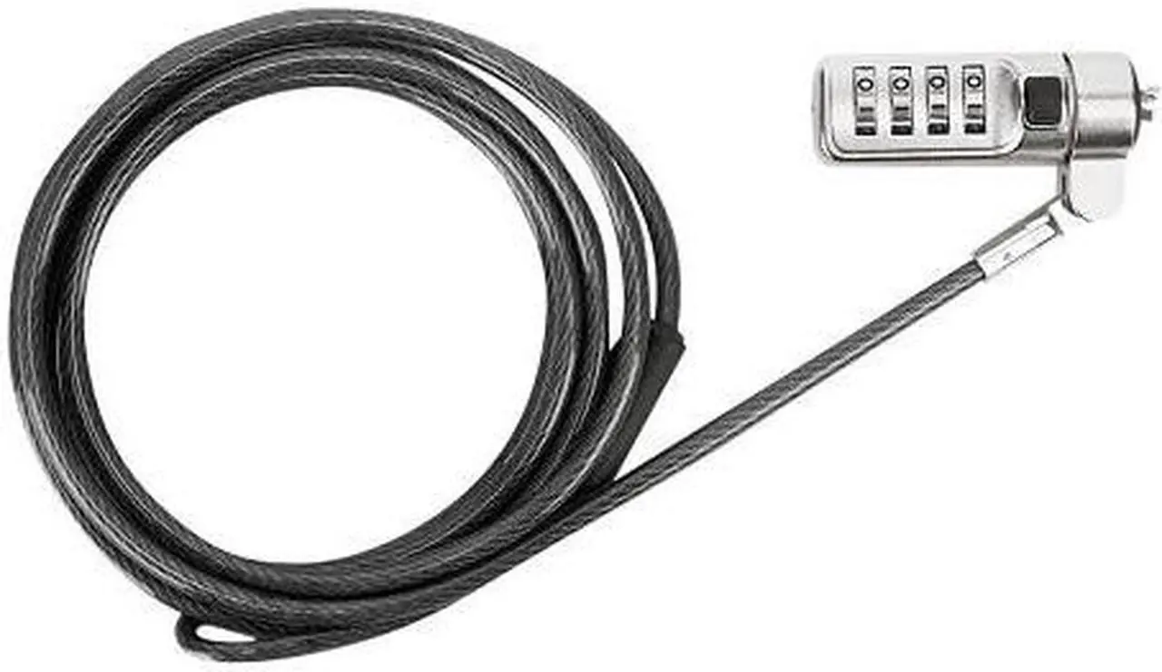 Alt view image 5 of 20 - Targus DEFCON Cable Lock - Resettable - Galvanized Steel - 6.50 ft - For Notebook - ASP66GLX