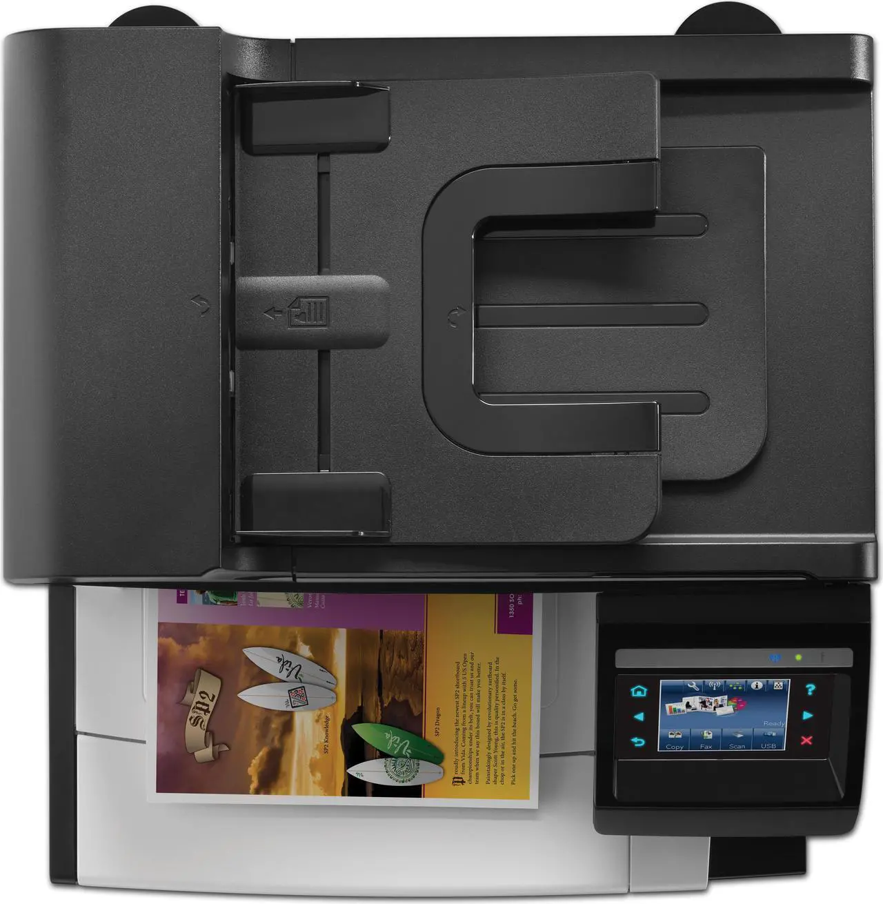 Alt view image 4 of 4 - HP LaserJet Pro CM1415fnw Color MFP Printer (CE862A)