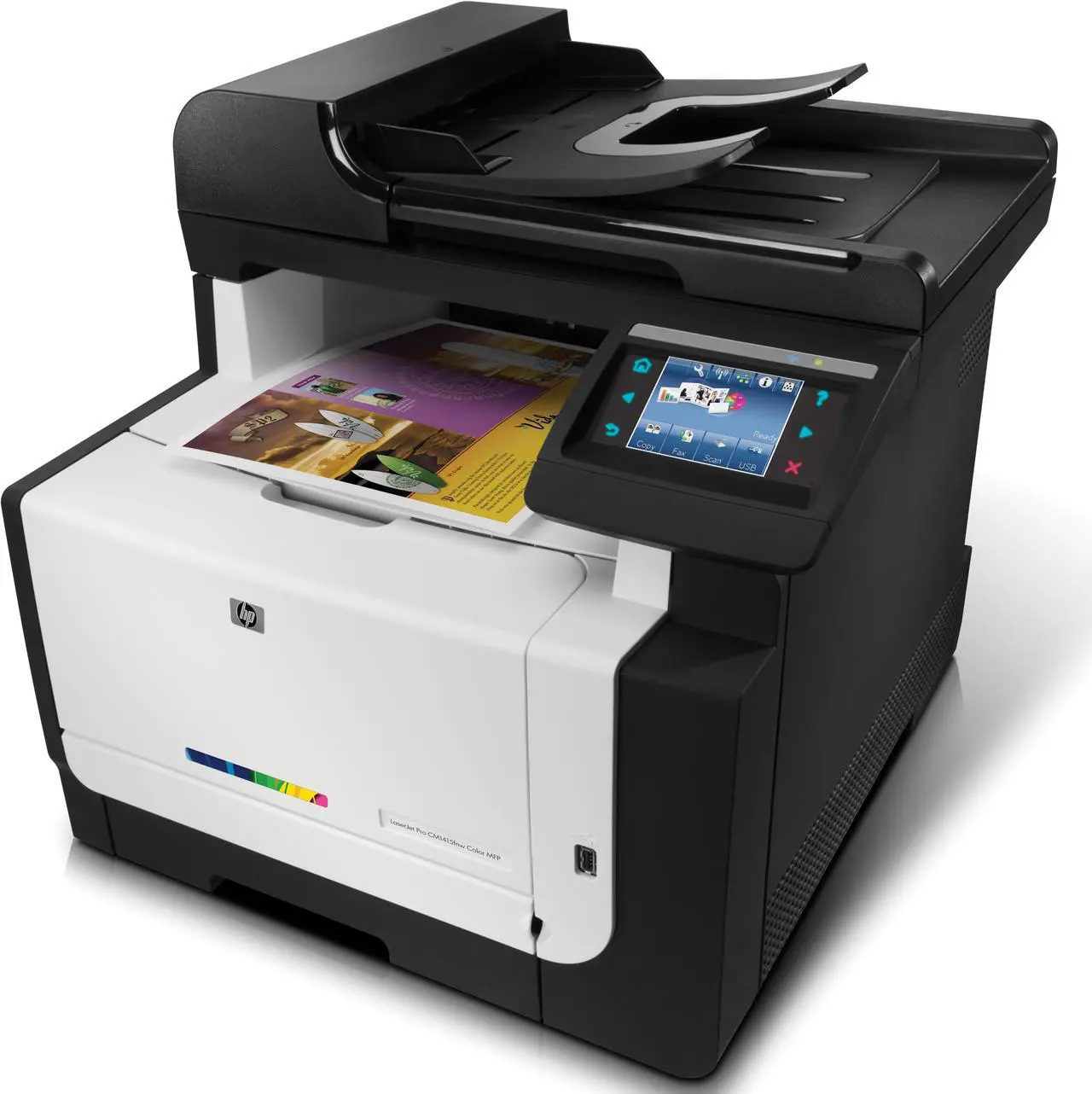 Main image of HP LaserJet Pro CM1415fnw Color MFP Printer (CE862A)