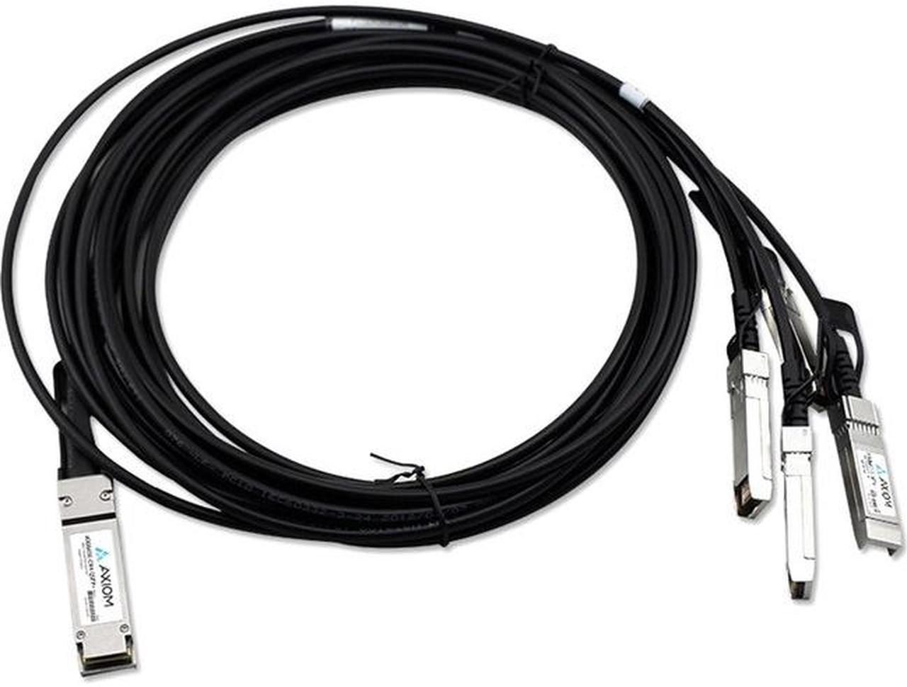 Axiom 470-AAVT-AX 40Gbase-Cr4 Qsfp+ To 4 10Gbase-Cu Sfp+ Passive Dac Dell Compatible 0.5M