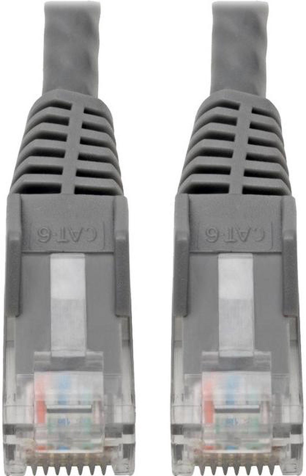 Alt view image 6 of 18 - Tripp Lite N201-06N-GY Premium Cat6 Gigabit Snagless Molded Utp Patch Cable, 24 Awg, 550 Mhz/1 Gbps (Rj45 M/M) , Gray, 6 In. - Patch Cable - Rj-45 (M) To Rj-45 (M) - 5.9 In - Utp - Cat 6 - Ieee 802.3