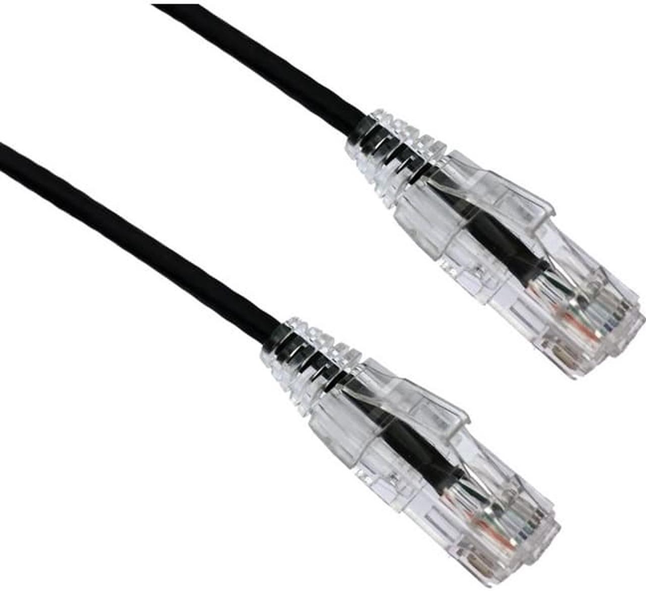 Axiom C6BFSB-K25-AX 25Ft Cat6 Bendnflex Ultra-Thin Snagless Patch Cable 550Mhz (Black)