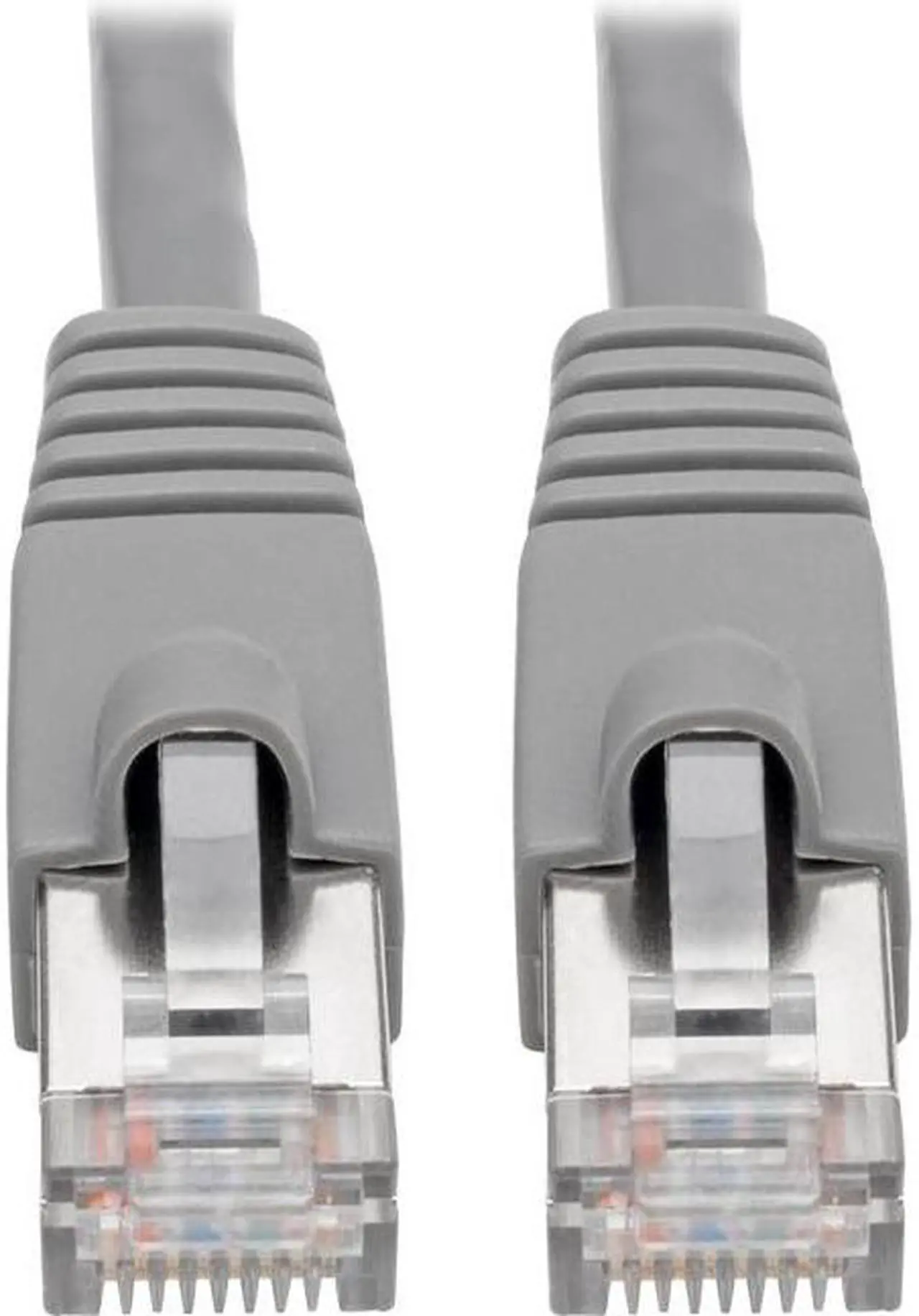 Alt view image 6 of 20 - Tripp Lite N262-010-GY Cat6A 10G-Certified Snagless Shielded Stp Network Patch Cable (Rj45 M/M) , Poe, Gray, 10 Ft. - Patch Cable (Dte) - Rj-45 (M) To Rj-45 (M) - 10 Ft - Stp - Cat 6A - Ieee 802.3Af