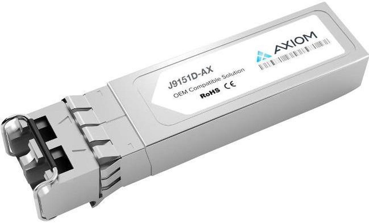 Axiom J9151D-AX Sfp+ Transceiver Module (Equivalent To: Aruba J9151D) - 10 Gige - 10Gbase-Lr - Lc Single-Mode - Up To 6.2 Miles - 1310 Nm - For Aruba 2540 48, 2920, 2930M 24, 2930M 40, 2930M 48, 3800