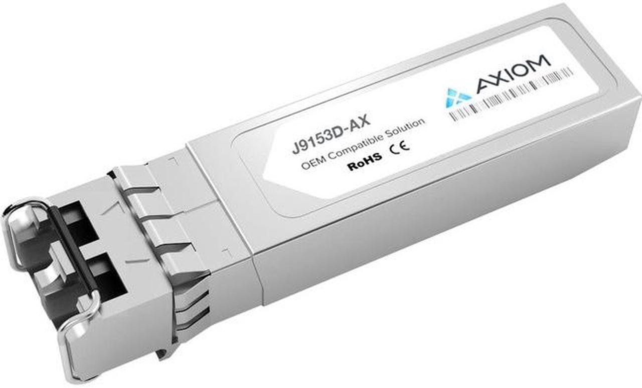 Axiom J9153D-AX Sfp+ Transceiver Module (Equivalent To: Aruba J9153D) - 10 Gige - 10Gbase-Er - Lc Single-Mode - Up To 24.9 Miles - 1550 Nm - For Aruba 2530, 2540 48, 2930M 24, 2930M 40, 2930M 48, 380