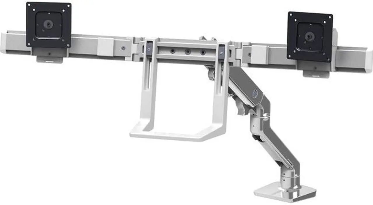 Alt view image 2 of 11 - HX DESK DUAL MONITOR ARM POLIS