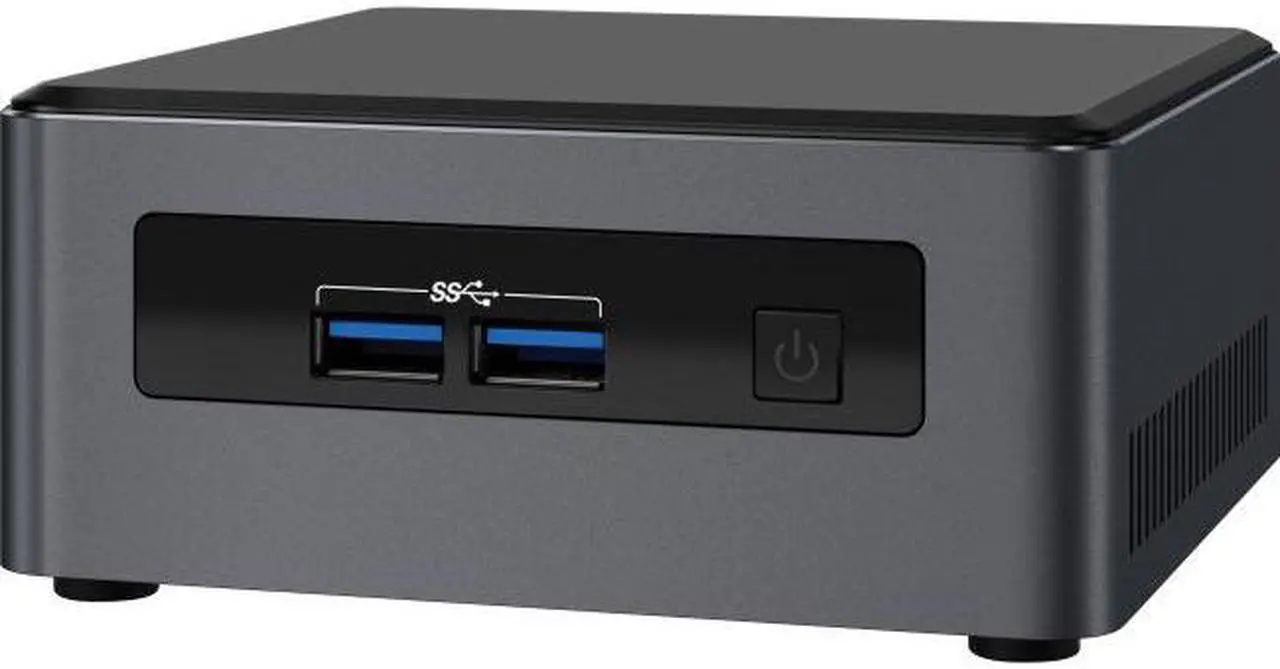 Alt view image 5 of 6 - Intel NUC 7 Business NUC7i3DNHNC Desktop Computer - Intel Core i3 (7th Gen) i3-7100U 2.40 GHz - 4 GB DDR4 SDRAM - 1 TB HDD - Windows 10 Pro 64-bit - Mini PC - Intel HD Graphics 620 Graphics - Wireless