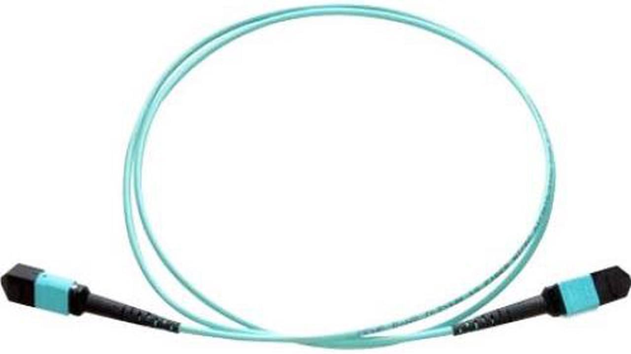 AXIOM MPO MALE TO MPO MALE MULTIMODE OM4 50/125 FIBER OPTIC CABLE - 1M