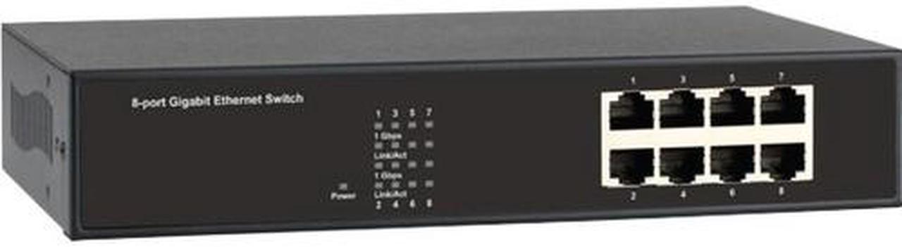 Main image of Black Box Ethernet Switch - 8 Network - 2 Layer Supported - 1U - Rack-mountable