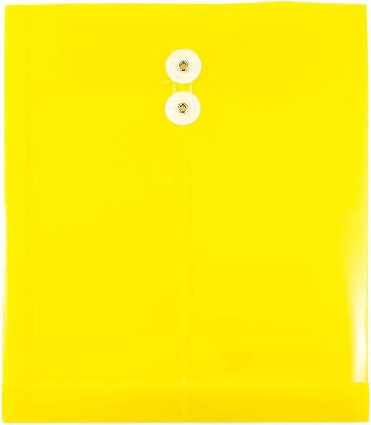 Main image of JAM Paper Plastic Envelopes with Button and String Tie Closure Letter Size