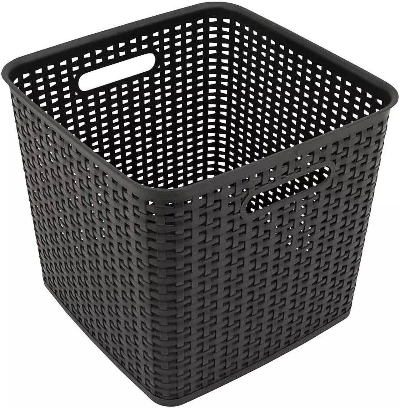 Main image of Advantus Extra Large Open Lid Storage Bin Black (37519)