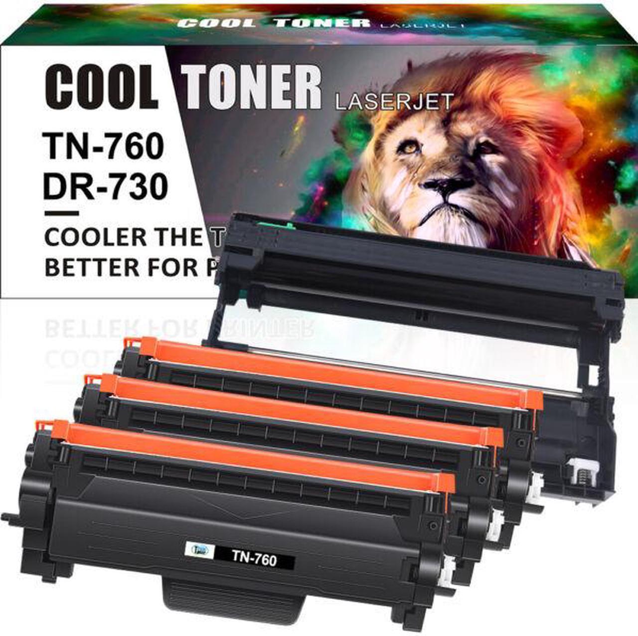 Main image of 3 TN760 TN-760 Toner + 1 DR730 Drum Compatible With Brother Cartridge HL-L2395DW