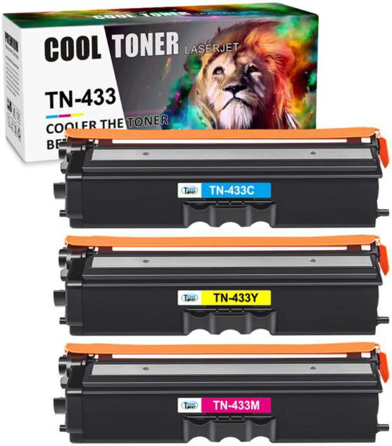 Main image of 3PK (CMY)  TN433 Toner Compatible With Brother TN436 HL-L8360CDWT MFC-L8900CDW
