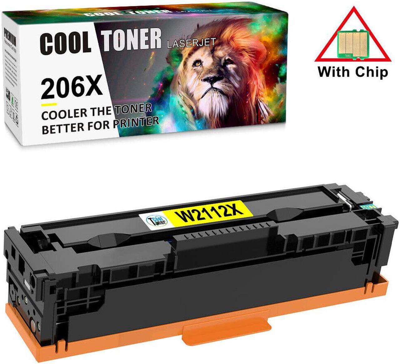 Main image of 1x Yellow Toner W2110X Compatible With HP 206X Set Laserjet M283fdw M282 M255 [WITH CHIP]