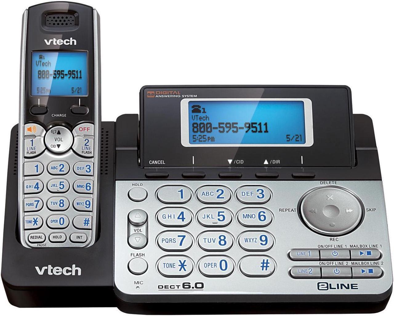 Alt view image 2 of 4 - Vtech VT-DS6151 Vtech 2-Line Cordless With Itad