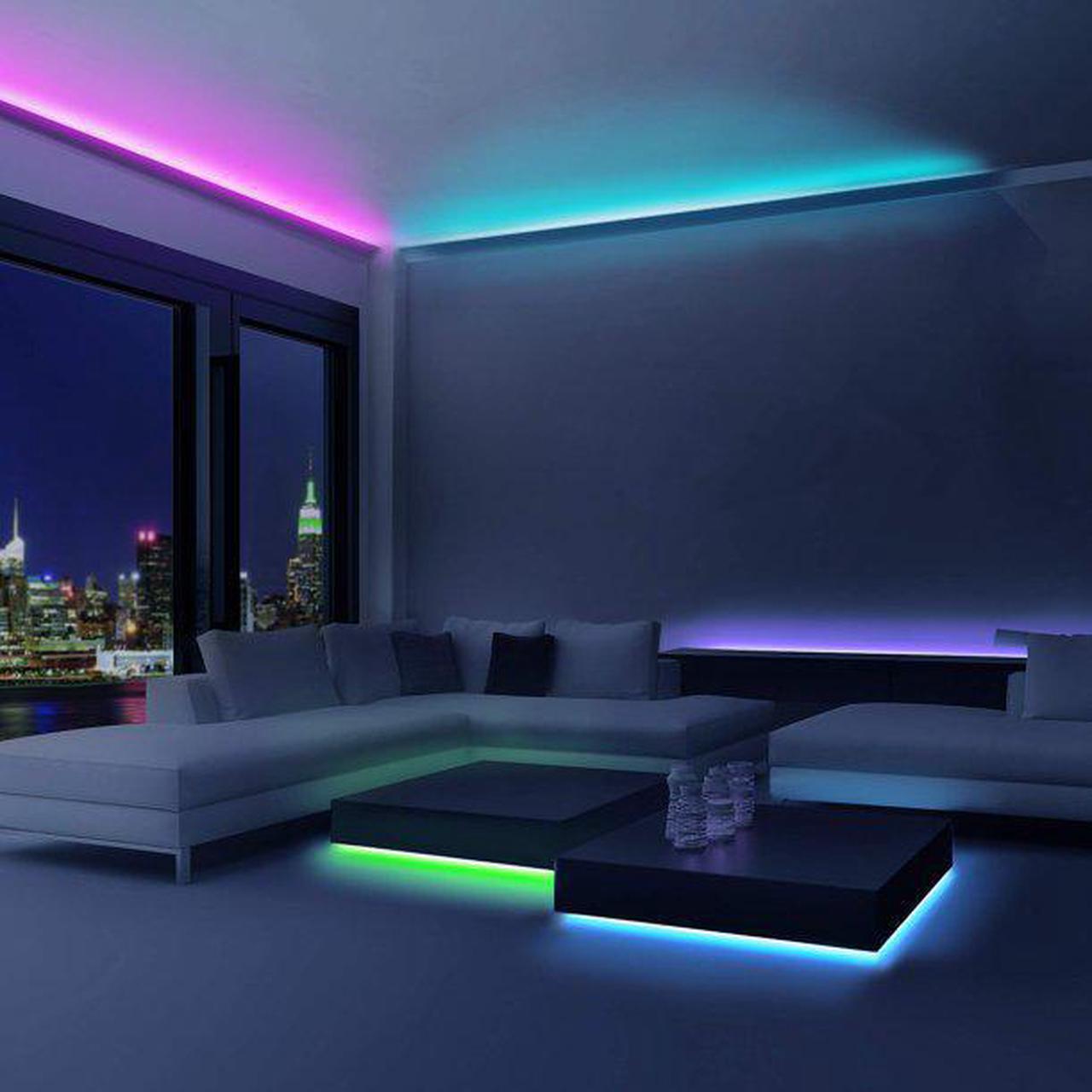 Alt view image 4 of 14 - Emerald 15FT LED Strip Lights, Colored USB TV Backlight with Remote, 16 Color Lights (SM-720-1638)