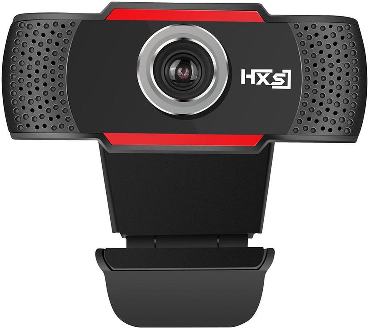 HXSJ S30 720P HD Webcam, USB Webcam for Live Streaming, Desktop and Laptop Webcam, Plug and Play Video Calling Computer Camera, Built-in Mic,1280 x 720 Dynamic Resolution, Black