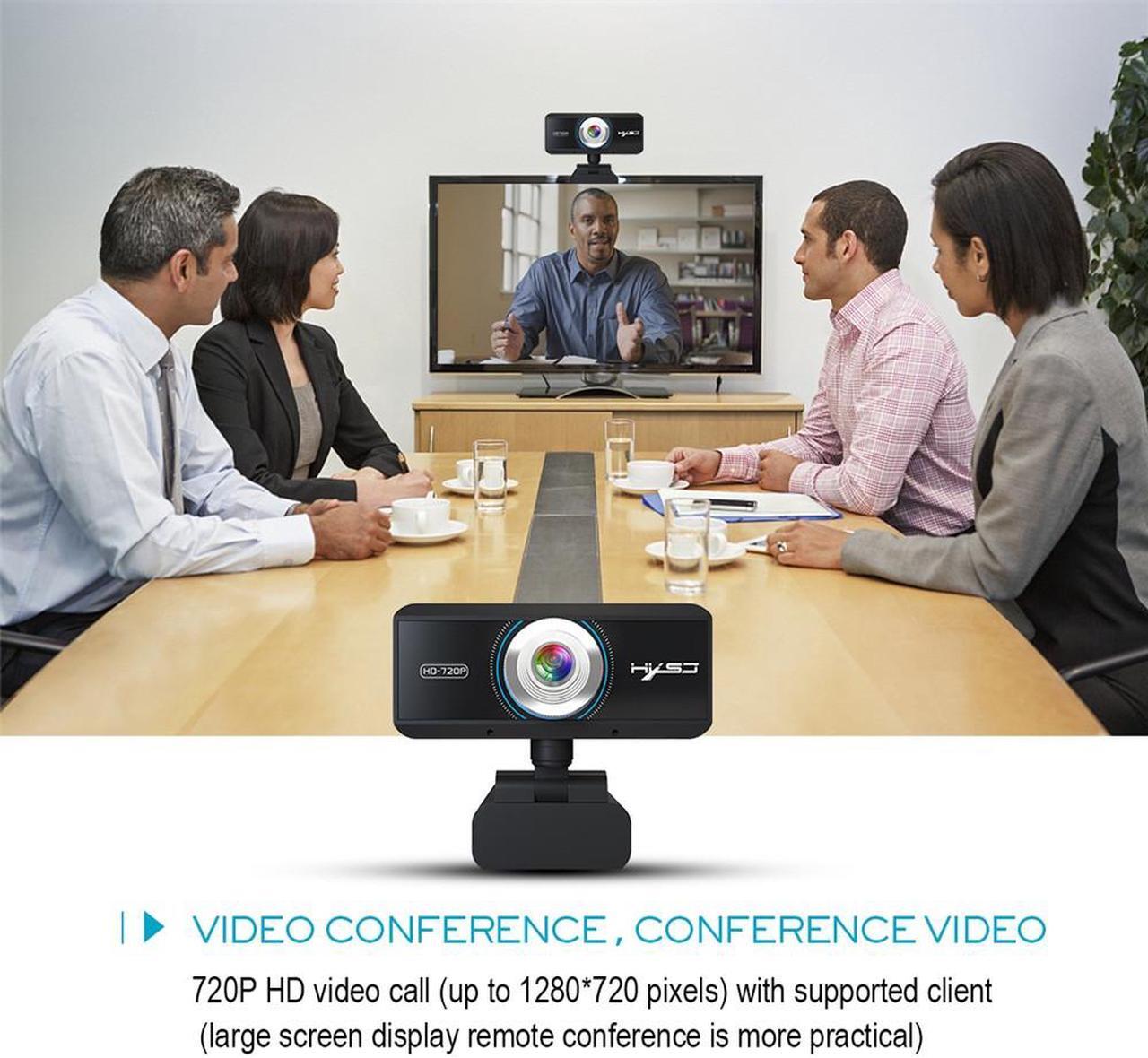 Alt view image 5 of 7 - US inventory 720P HD Webcam, USB Webcam for Live Streaming, Desktop and Laptop Webcam, Plug and Play Video Calling Computer Camera, Built-in Mic,1280 x 720 Dynamic Resolution, Black