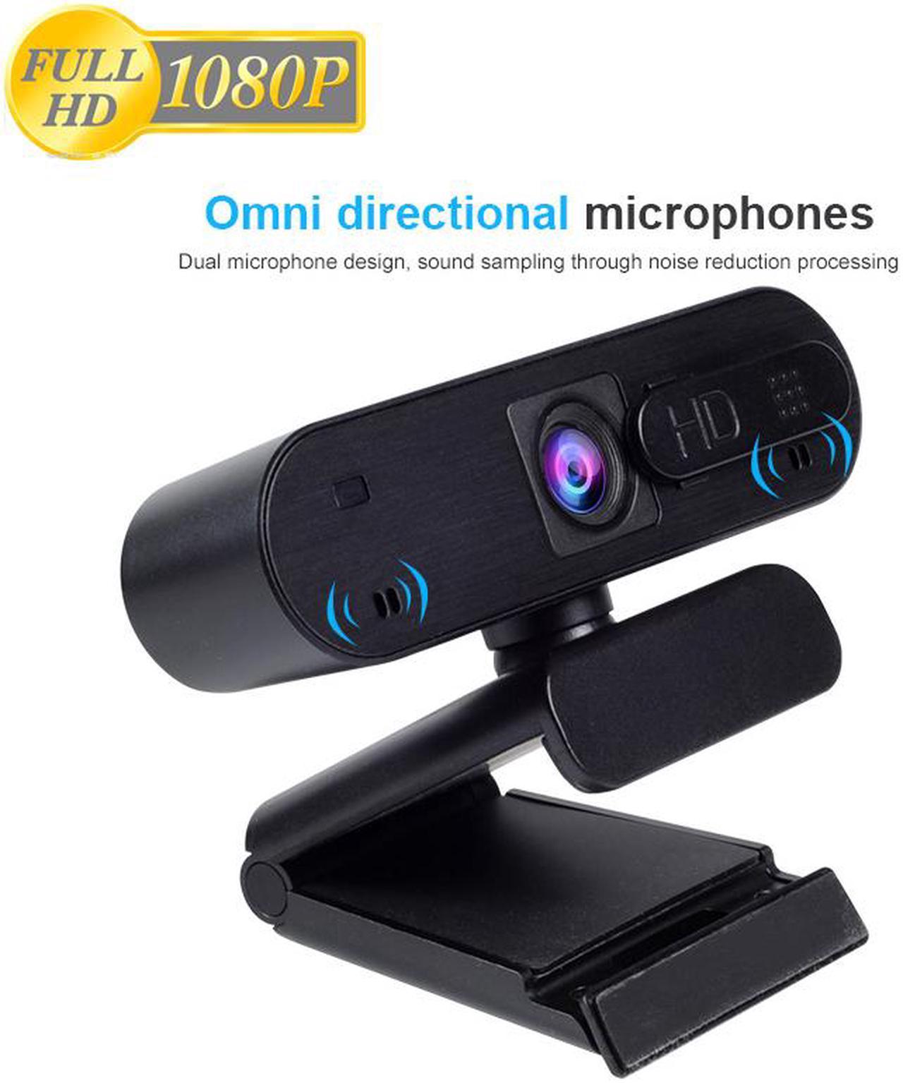 ESTONE H703 Built-in Microphone 1080P Full HD Computer Webcam 2.0 Million Pixels Auto Focus Computer Laptop Camera for Conference Video Call Mac Windows PC Laptop Desktop Skype YouTube