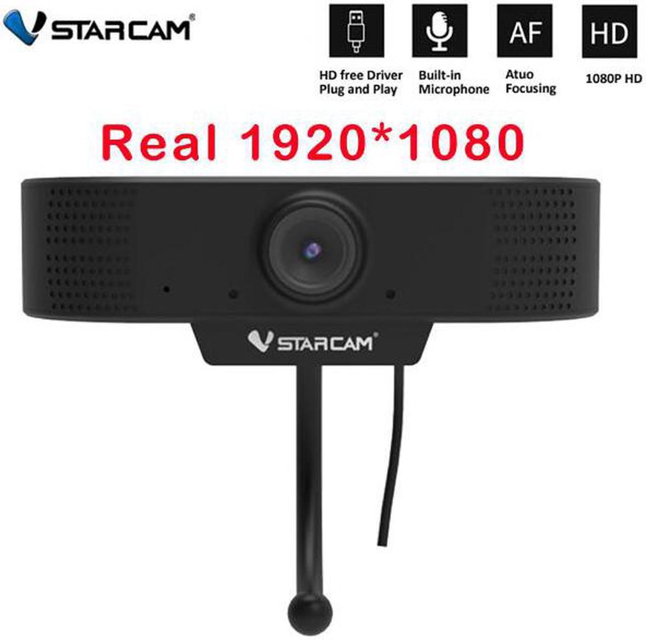 USB PC Webcam, 1080P Full HD Webcam USB Desktop & Laptop Webcam Live Streaming Webcam with Microphone Widescreen HD Video Webcam for Streaming Video Calling Recording Conferencing