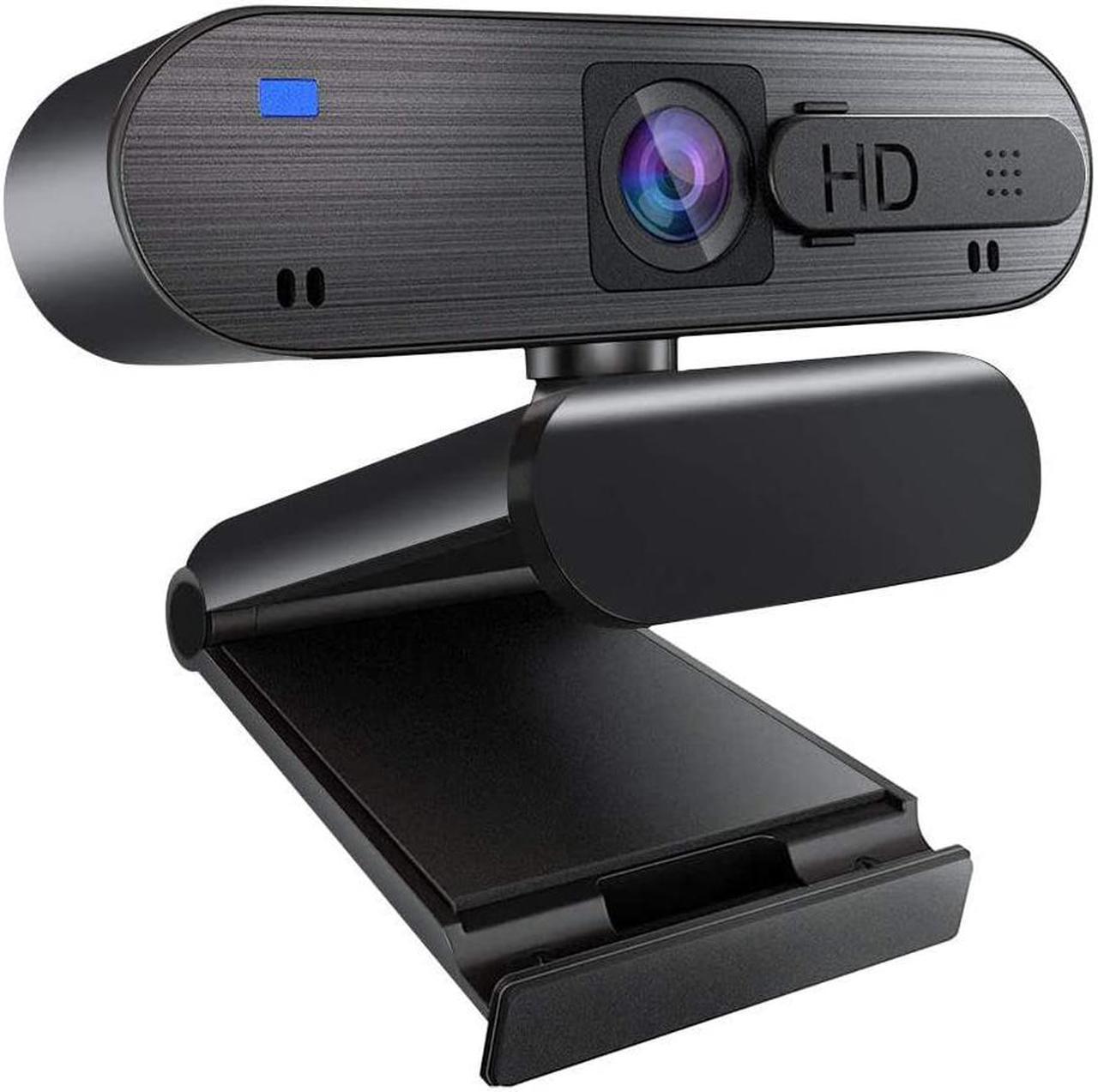 1080P Business Webcam with Microphone & Privacy Cover, 2020 H703 USB HD Camera, 76-degree Wide Angle, Plug and Play, Laptop Computer Web Cam for Zoom YouTube Skype FaceTime OBS Teams