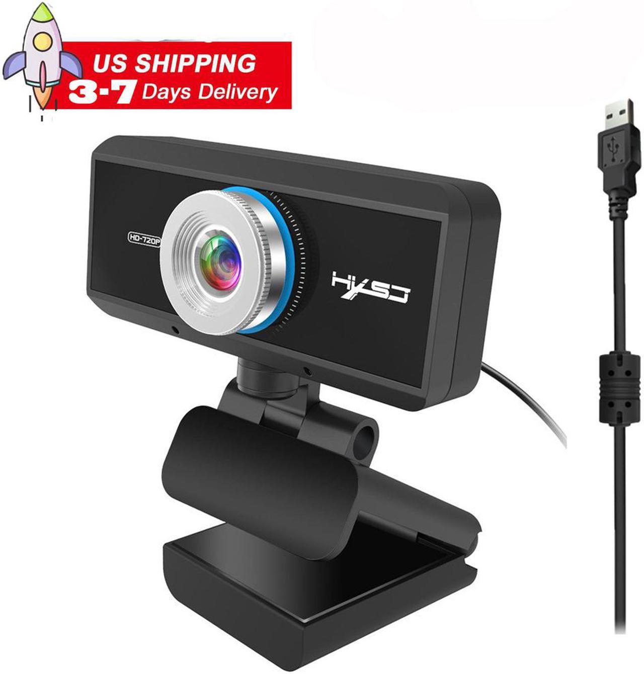 HXSJ S90 1MP Webcam, 720P Webcam with Microphone, Full 720P HD Video Webcam, Streaming Computer Web Camera , USB Computer Webcam for Video Calling, Online Classes