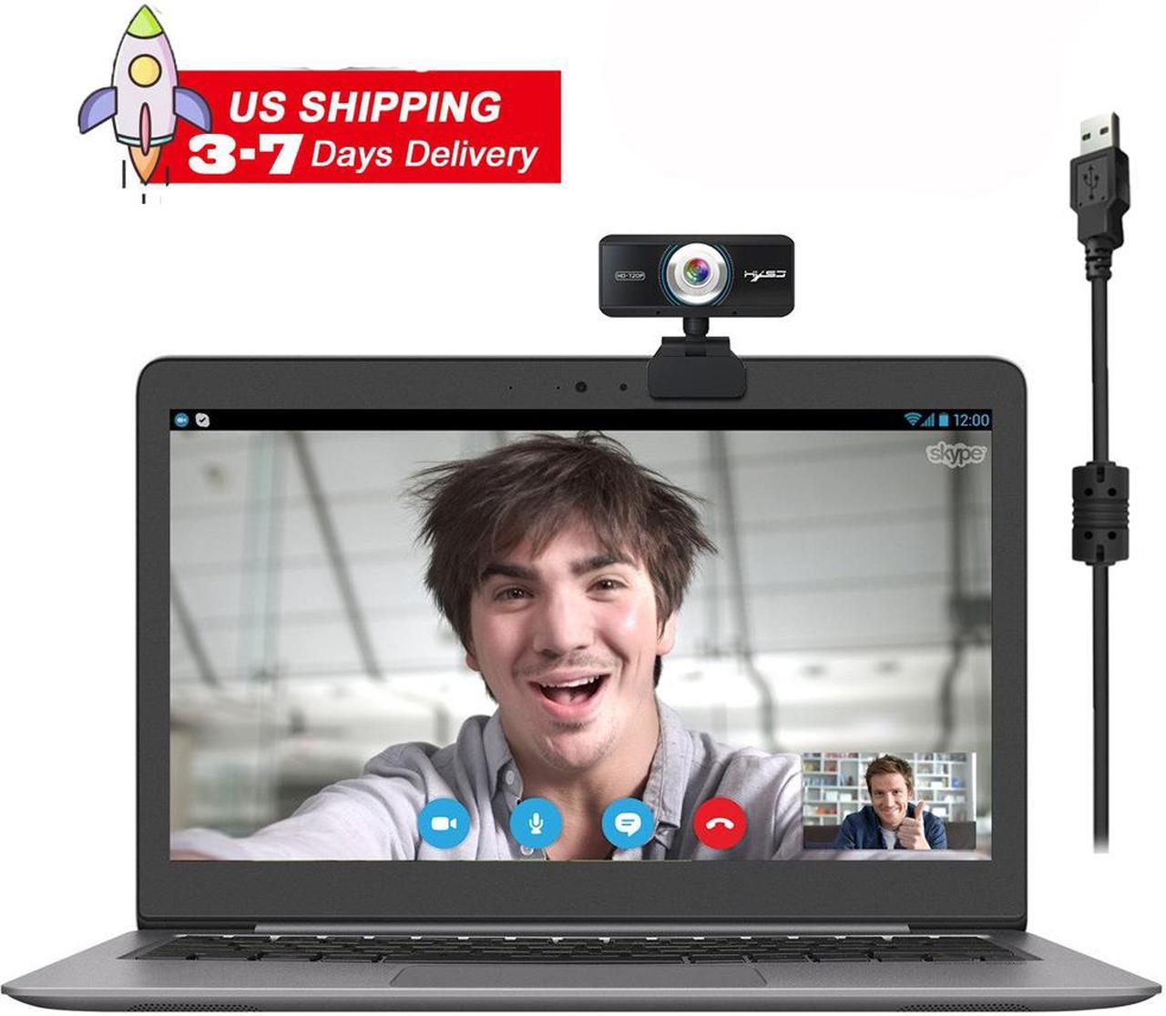 HXSJ S90 1MP Video Calling Recording Conferencing Live Class Webcam,720P Full HD Webcam USB Desktop & Laptop Webcam Live Streaming Webcam with Microphone Widescreen HD Video Webcam