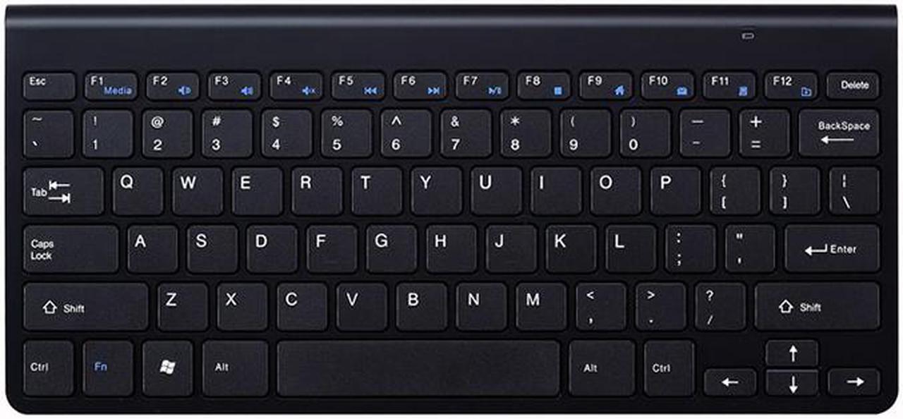 Alt view image 3 of 7 - ESTONE Wireless Keyboard and Mouse Combo, K1088 2.4GHz Compact Wireless Mouse Keyboard for Laptop/PC- Round Keycaps (Black)