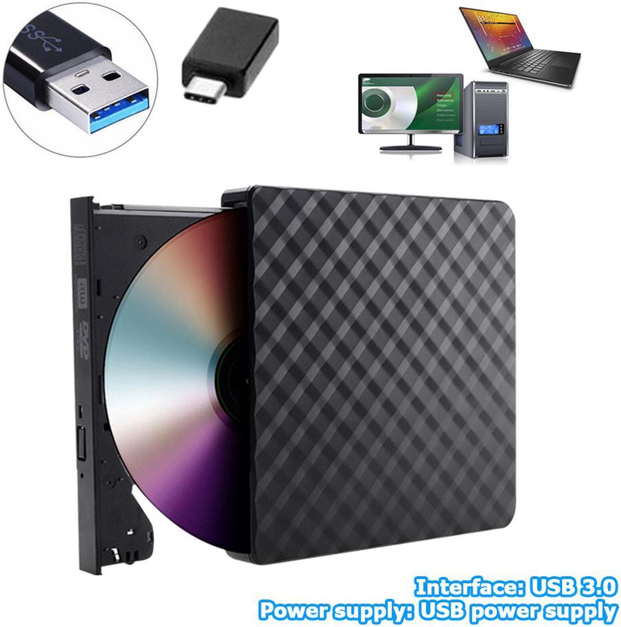 ESTONE Type-C/USB3.0 High-speed Portable DVD-ROM Optical Drive External Slim CD ROM Disk Reader Desktop PC Laptop Tablet Promotion DVD Player