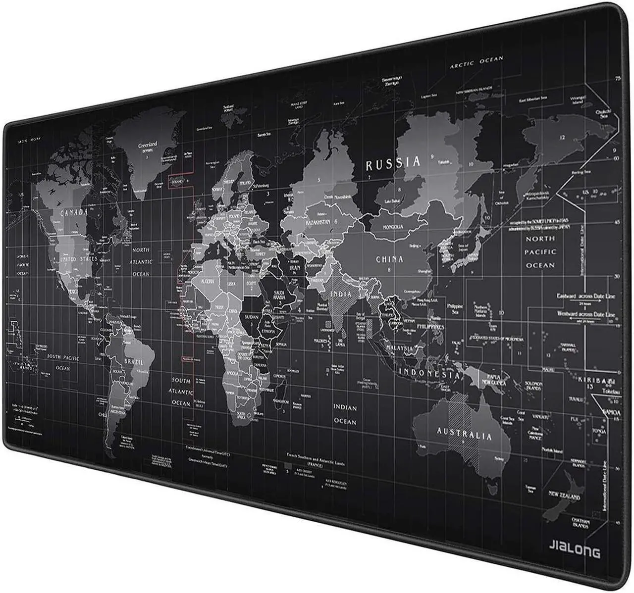 Main image of Large Mouse Pad, Full Desk XXL Extended Gaming Mouse Pad L 31.50 in * W 15.75 in, Waterproof Desktop Mat with Stitched Edge, Non-Slip Laptop Computer Keyboard Mousepad for Office & Home, World Map