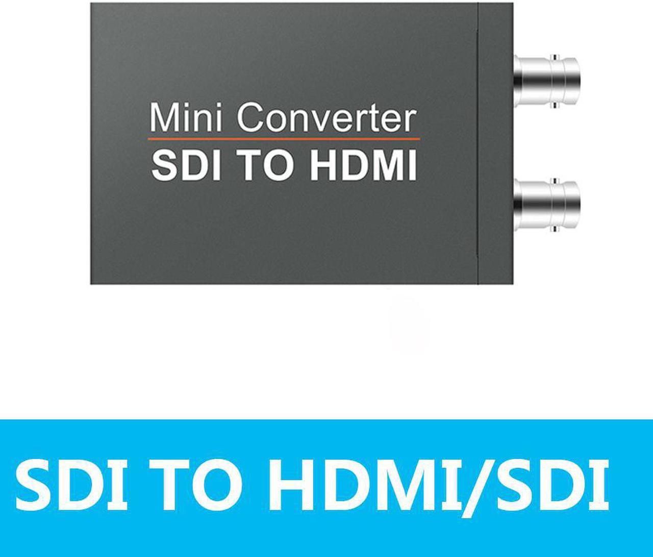 SDI to HDMI Video Converter, 3G-SDI/HD-SDI/SD-SDI to HDMI coaxial Cable Adapter 1080P Video and Audio Splitter, coaxial Cable Adapter