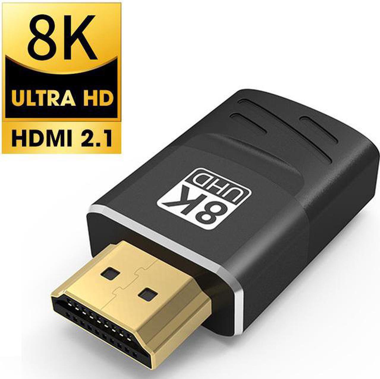 8K HDMI Coupler Male to Female 1 Pack, 8K 8K@60Hz 4K@120Hz HDR HDMI Extension Connector Adapter for HDTV, Roku Stick, Computer, PC, Monitor, Laptop, Projector, DVD Player, PS 4/3