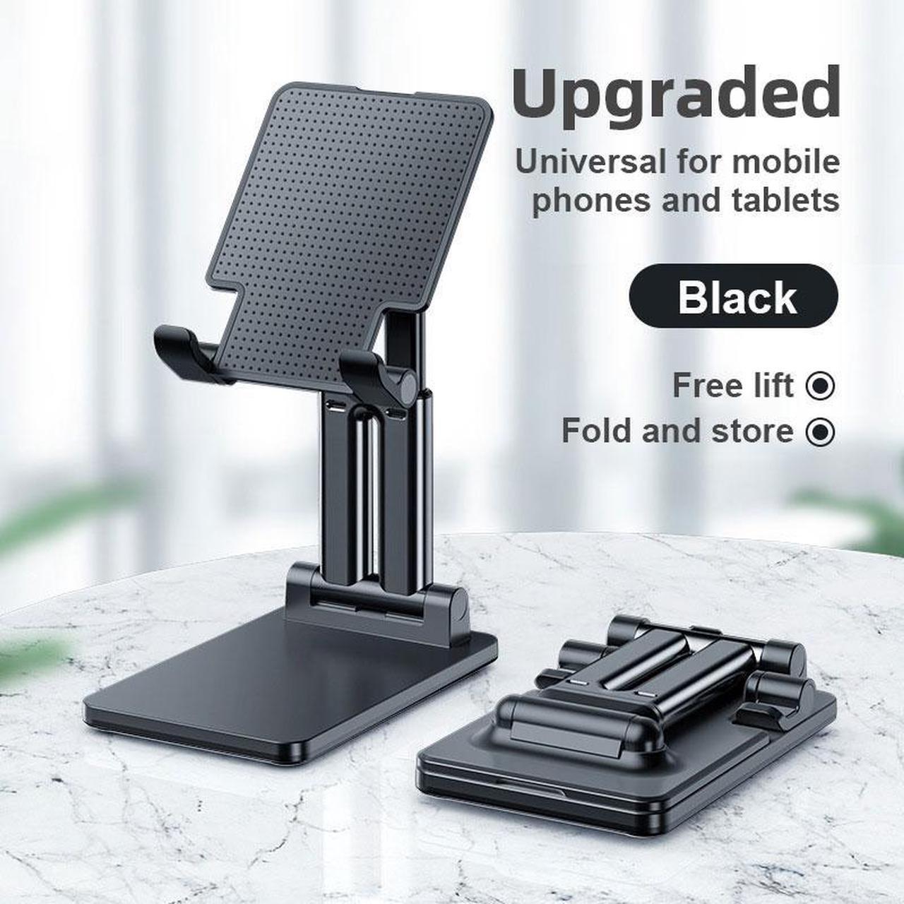 Foldable Phone Stand for Desk - Adjustable Cell Phone Holder Portable Cellphone Cradle Desktop Dock Compatible with iPhone 13 Pro Max Mini, 12 11 XR, 4-12.9'' iPhone 13,iPad,Tablet, Kindle, Samsung