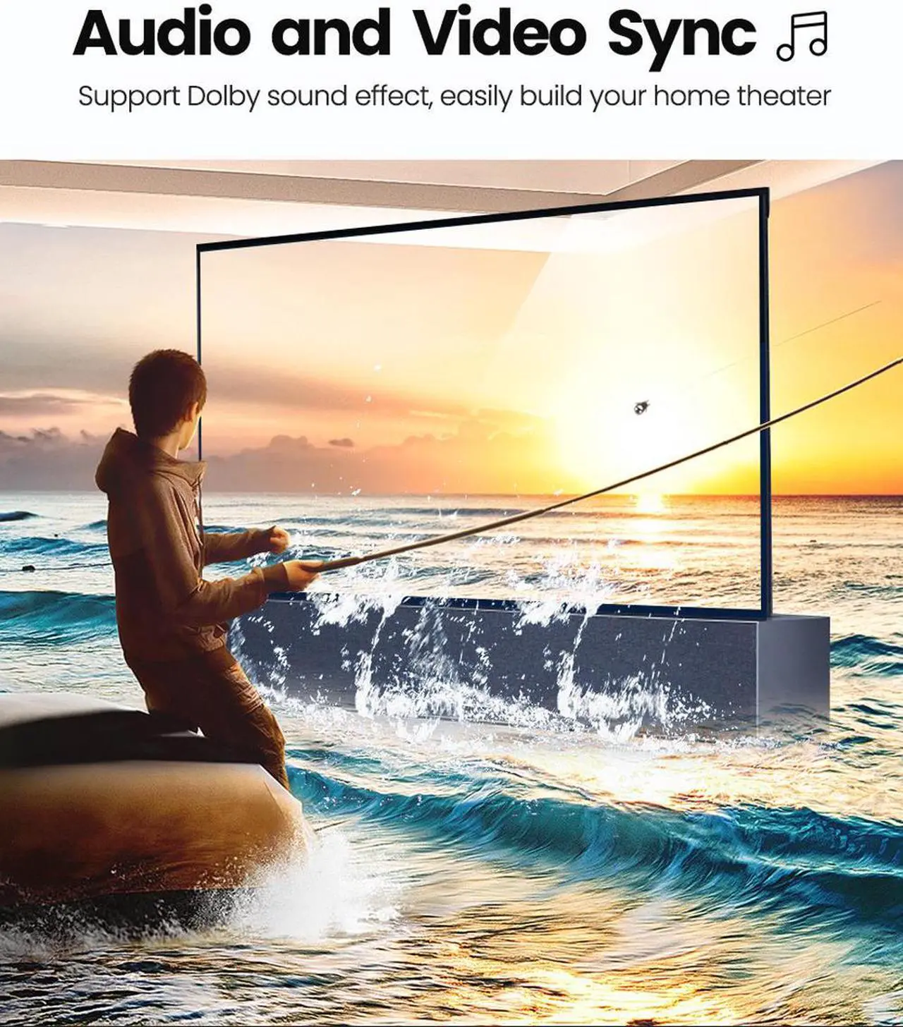 Alt view image 6 of 7 - ESTONE HDMI Ultra HD 8K High Speed 48Gbps Directional Switch 3in 1out 8K@60Hz 4K@120Hz Splitter Converter with IR Remote(8K)