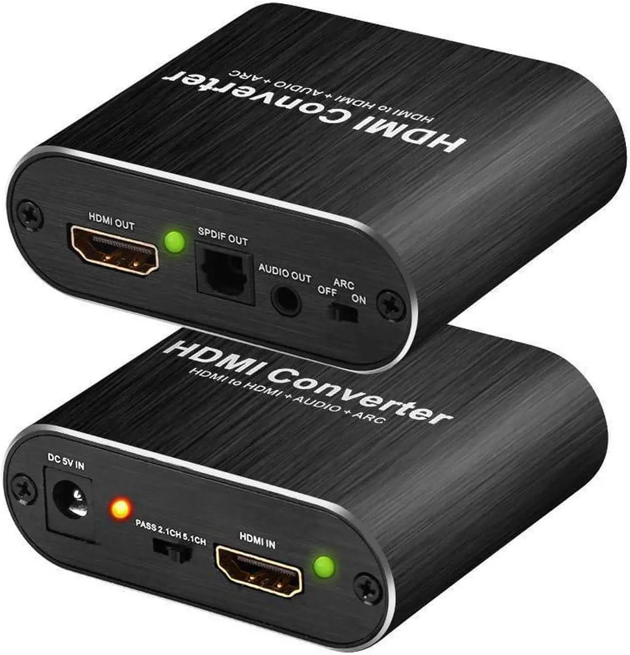 Main image of ESTONE 4K@60Hz HDMI Audio Extractor,HDMI to HDMI with Audio 3.5mm SPDIF Audio Out,HDMI Audio Converter Adapter Splitter Support 5.1 ARC 4K 1080P 3D Compatable for PS3 Xbox Fire Stick.,OZV8