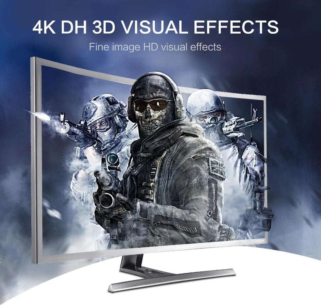Alt view image 6 of 7 - ESTONE 4K@60Hz HDMI Splitter, Duplicate/Mirror, 4K HDMI Splitter 1 in 2 Out, Powered Splitter, 1 Source to 2 Identical Displays for TV, Projector