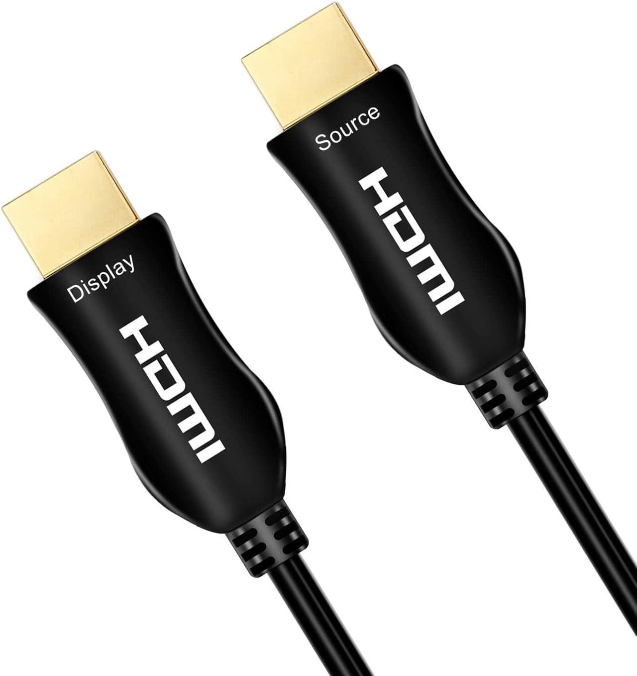 HDMI 2.1 Cable [Certified] 16FT, 48Gbps Ultra High Speed Fiber Optic HDMI Cable, Support 8K@60Hz, 4K@120Hz, eARC,HDCP 2.3,Dolby Atoms,Compatible with PS5,Blu-ray Player,8K TVs