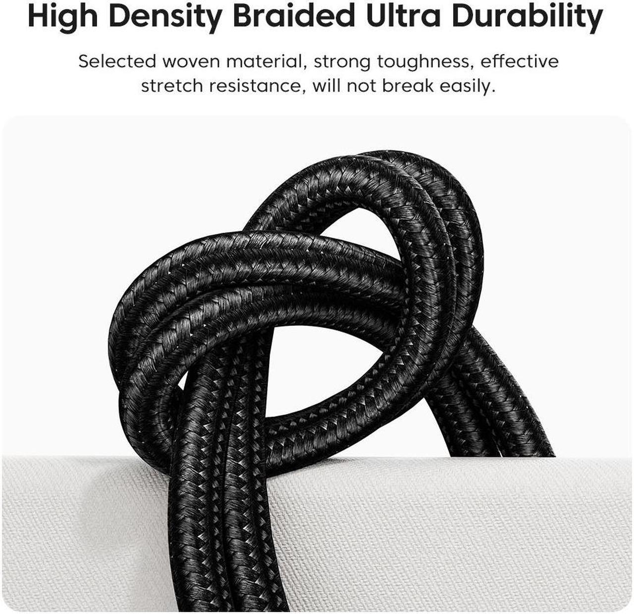 Alt view image 6 of 7 - [2-Pack 3.3ft] USB C to Lightning Cable Transparent Shell, 29W PD 3A Fast Charging Type C to Lightning Cable, Nylon Braided [Apple MFi Certified] for iPhone 14 13 Pro 12 Pro Max 12 11 X, AirPods Pro