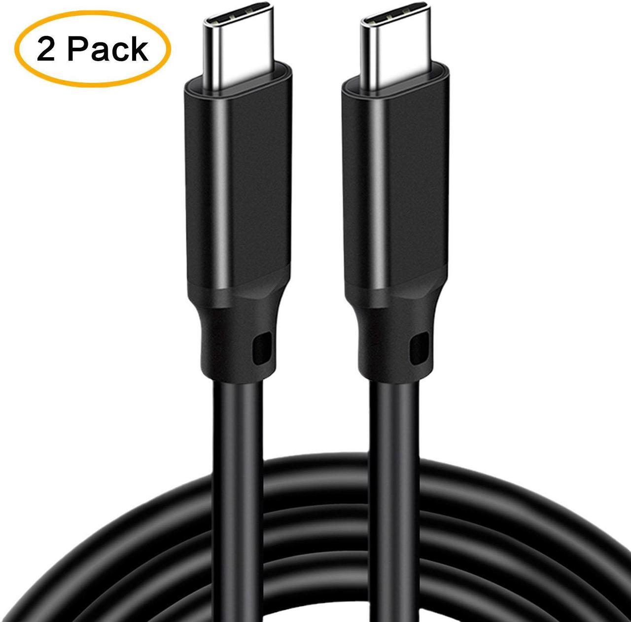 2 Pack 4K 60Hz USB C Cable 3.3ft, 3.2 Gen 2x2 USB C to C Cord, 20Gbps High Speed Data Transfer, 100W Type C Fast Charging Cable Compatible with Samsung Pixel Moto Phones SSD Powerbank Tablets Laptop