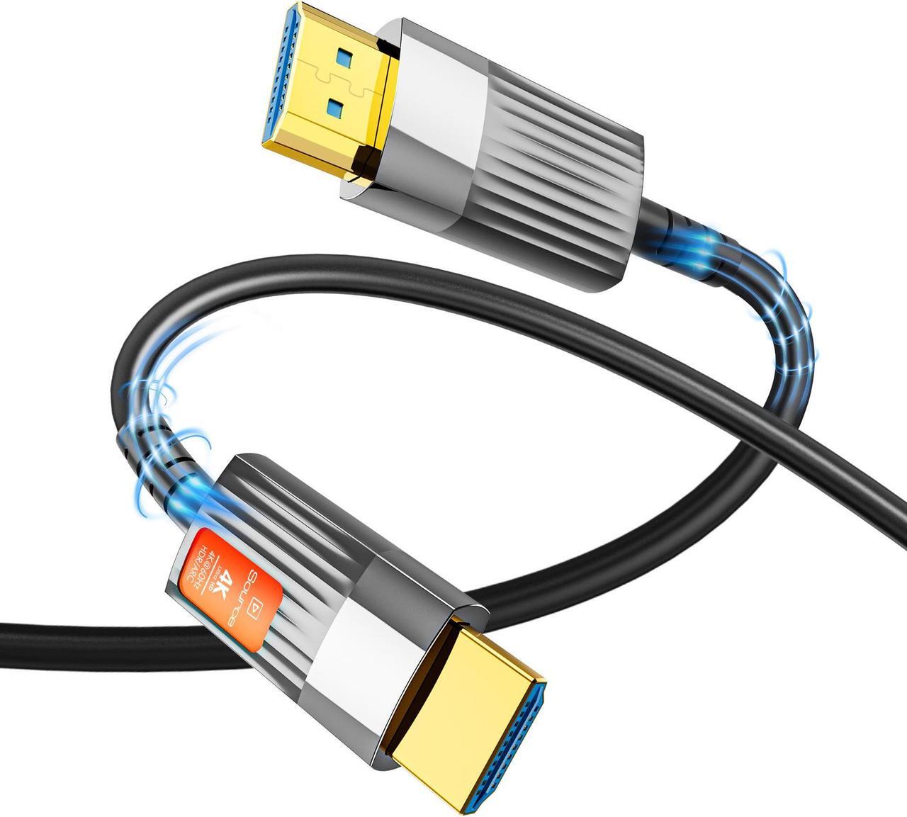 Main image of ESTONE Slim 65 Feet Fiber Optic HDMI 2.0 Cable 4K at 60Hz and 18Gbps Pro Series for in-Wall Installation