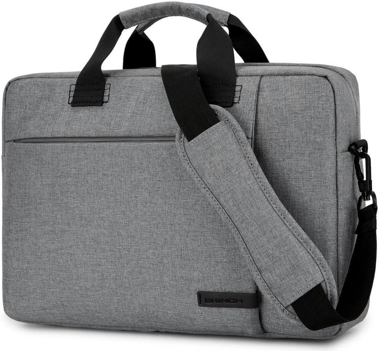 BRINCH Laptop Bag 13.3 Inch, Stylish Fabric Laptop Messenger Shoulder Bag Case Briefcase for 13 - 13.3 Inch Laptop / Notebook / MacBook / Ultrabook / Chromebook Computers (Gray)